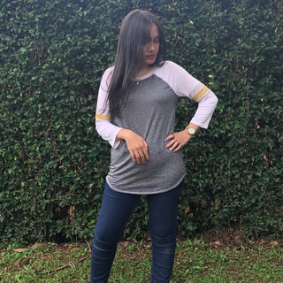 Defect Asap Kuning - Kaos Wanita - Lengan 7/8 PC44
