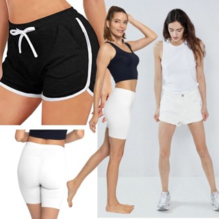 Mix Celana Pendek - Hot Pant - Shorts - Motif Polos Hitam Putih