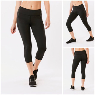 Mix Legging Wanita Crop - Basic - Sport - Casual Regular
