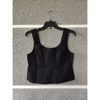 TOP HITAM KANCING 80