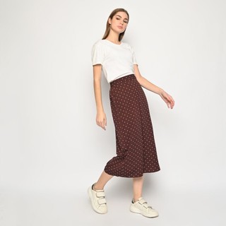 Kulot Polka Cokelat - Celana Panjang Wanita - Cullote Pant PC64/PA8